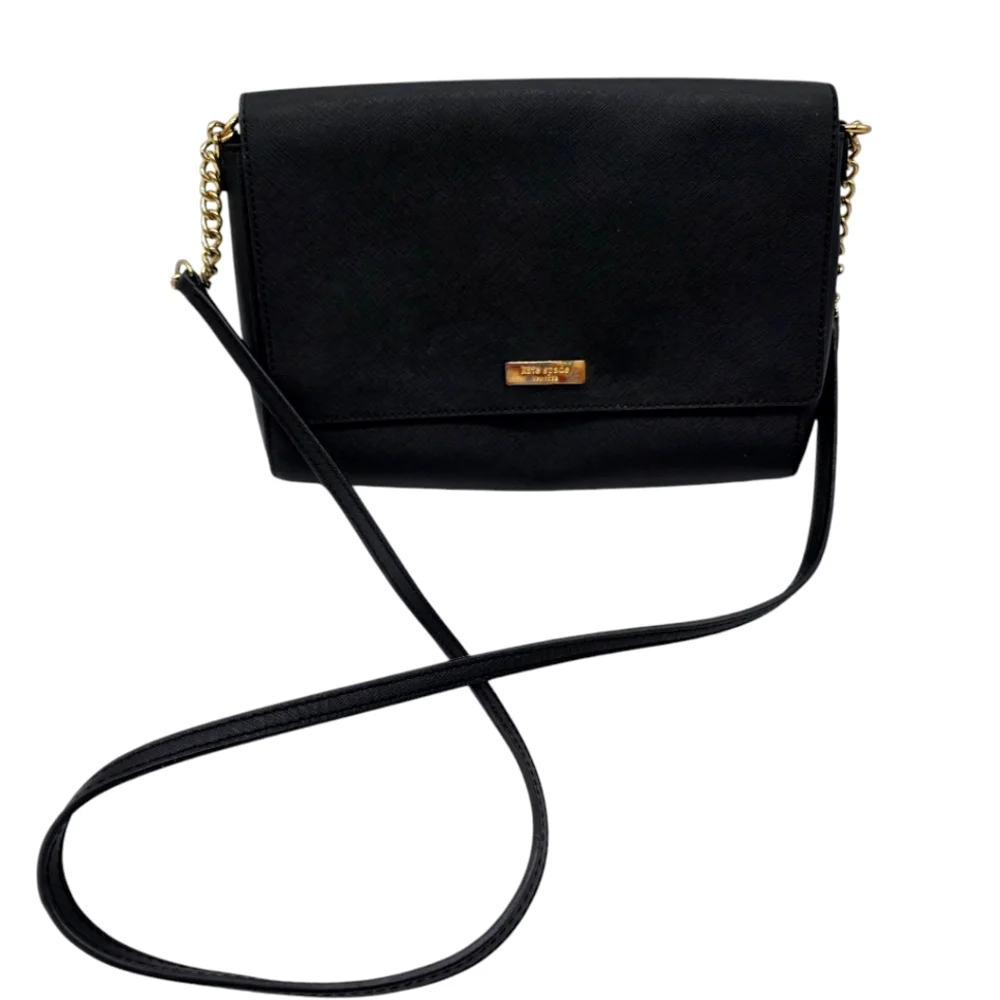 Kate Spade Tilden Place Alek Saffiano Leather Crossbody‎ Handbag Black